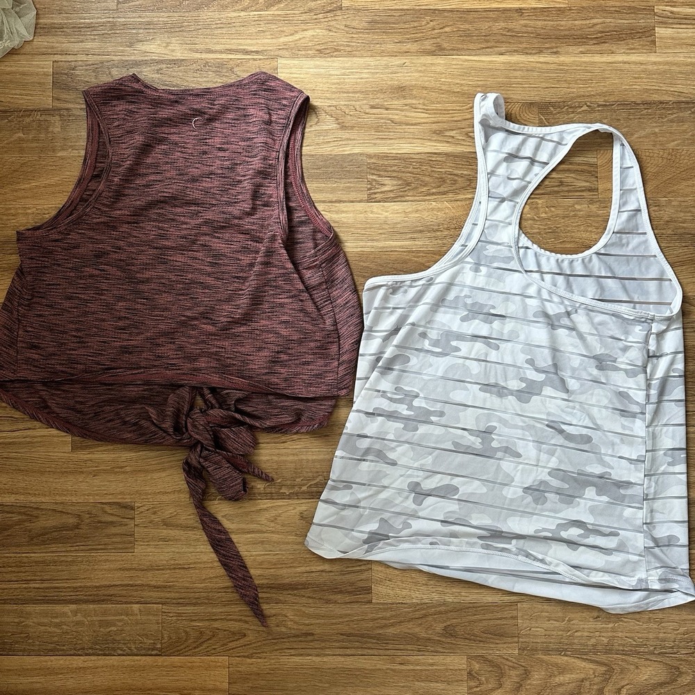 (LOT OF 2) Zyia Active Womens Tank Tops Size M Athleisure Gym Workout Sleeveless - Picture 2 of 8